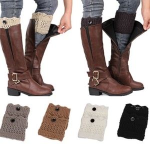 Pair of 1 Button boot cuffs